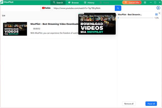 Downloading YouTube Video