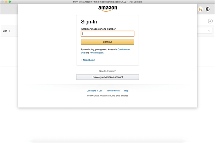 Log in with Your Amazon Account
