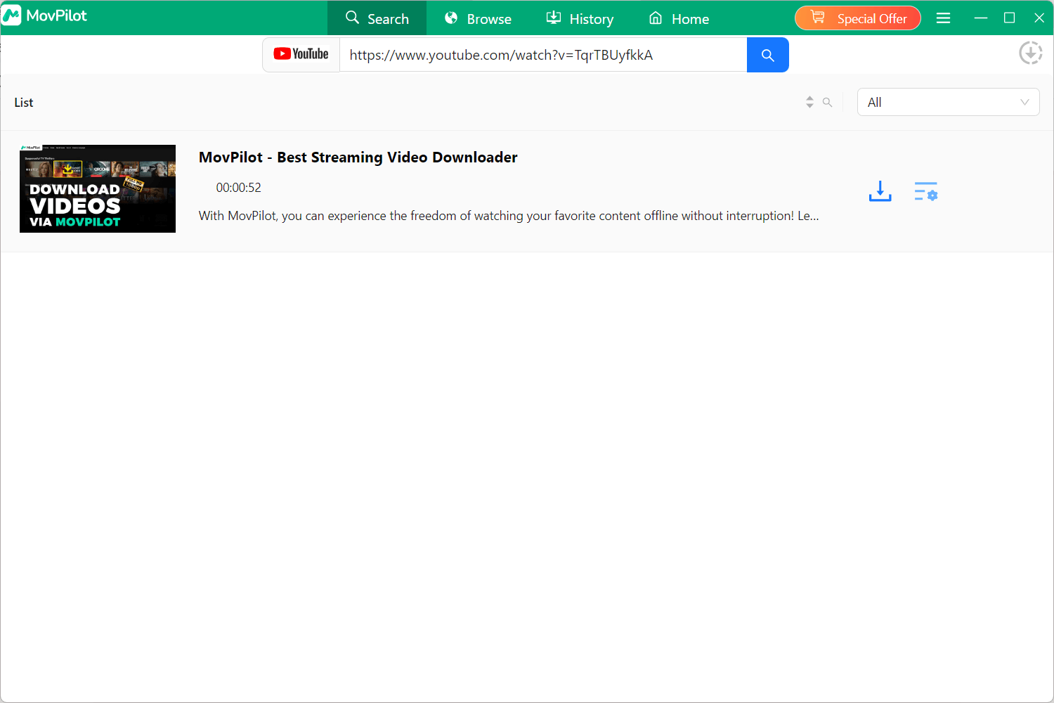 Paste YouTube Video Link