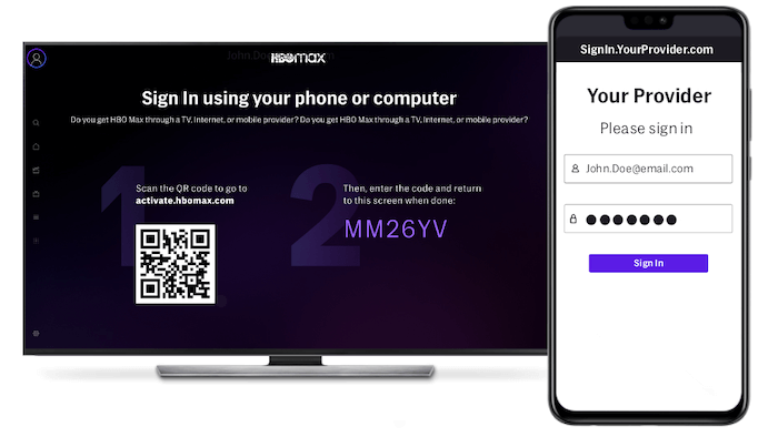Activate HBO Max TV Sign in QR Code