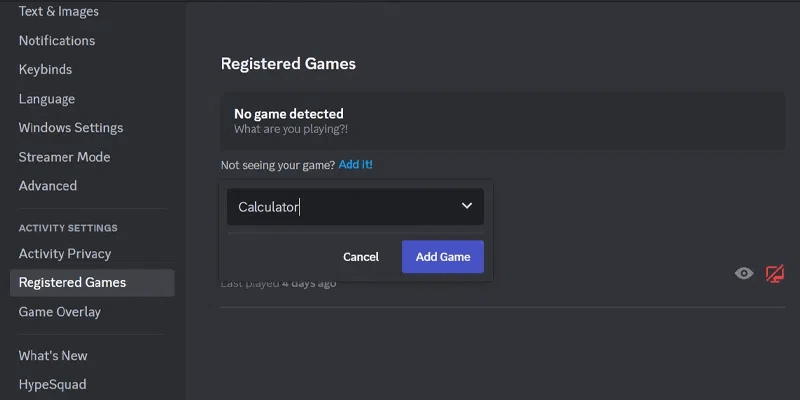 Add Google Chrome on Discord