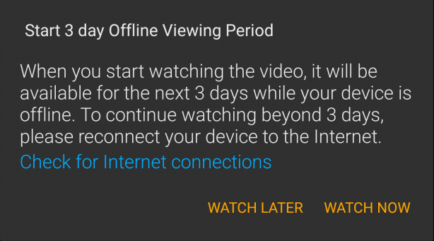 Amazon Video Viewing Period