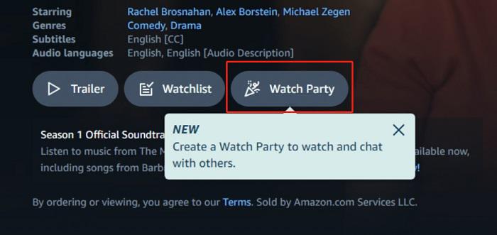 Create Watch Party Chat Room