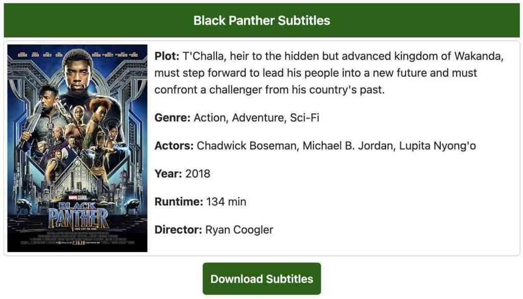 Baixar Black Panther Legendas