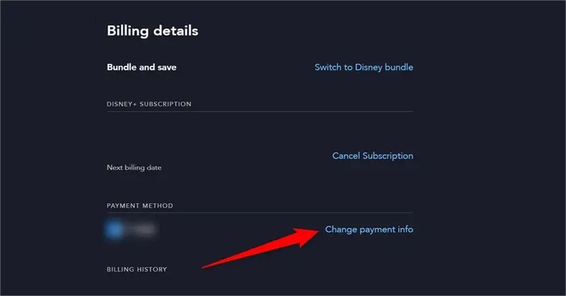 Check and Change Disney Plus Payment Method 