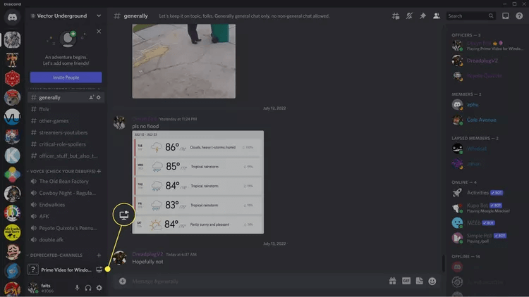 Press to Monitor Videos on Discord