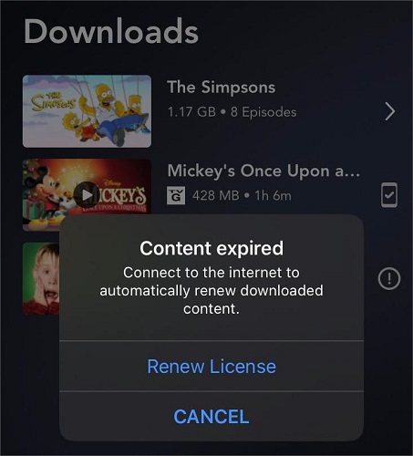 Disney Plus Downloads Expired