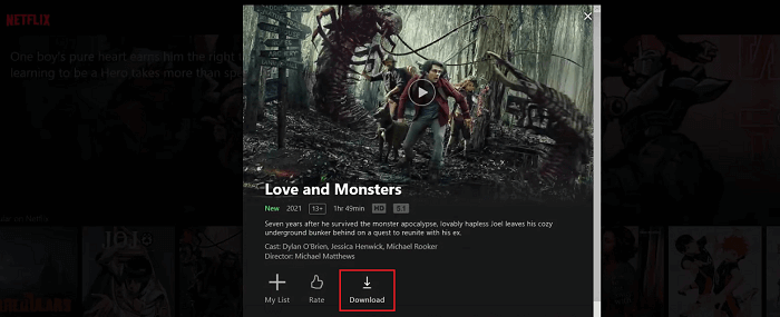 Lataa elokuvia Netflixistä