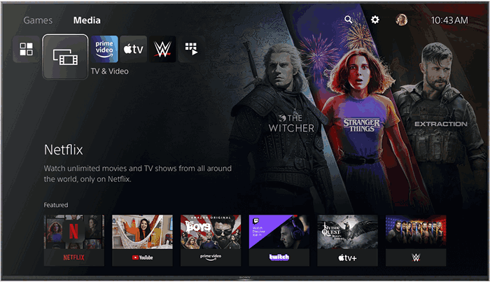 Download Netflix on PS5