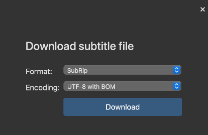 Download Subtitle File