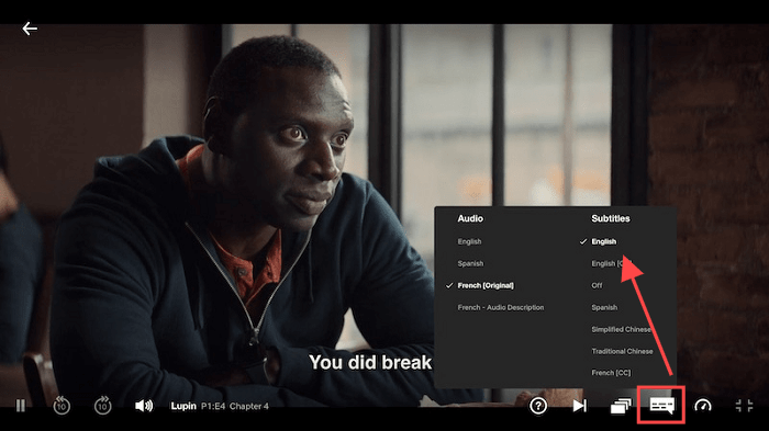 Enable Netflix Subtitles on Desktop