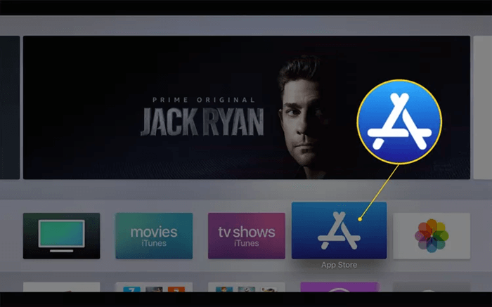 انتقل إلى App Store على Apple TV