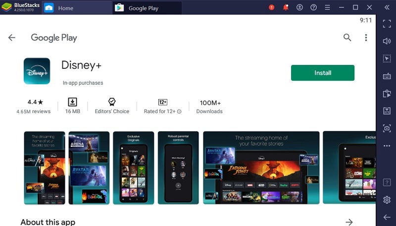 Install Disney Plus on Bluestacks