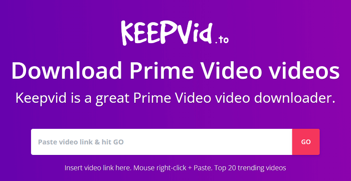 Keepvid Amazon Prime Video Downloader