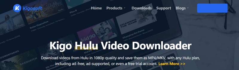 Kigo Hulu Video Downloader Homepage