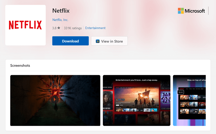 Nye Netflix-appopdateringer på Windows-pc