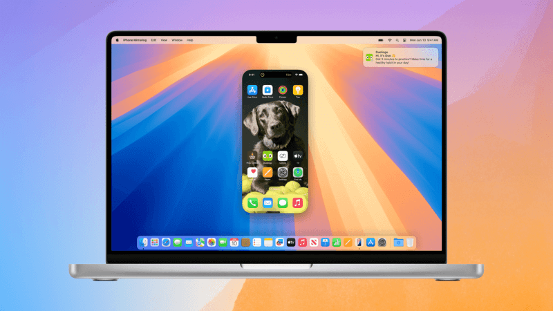 Mirroring Mac iPhone