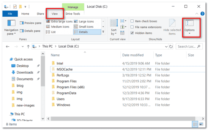 Open File Explorer on PC