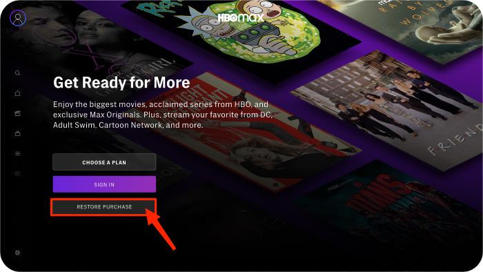 Restore HBO Max Purchase