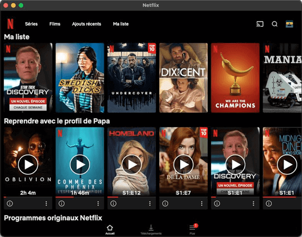 Ejecutar la aplicación Netflix para iOS en Mac