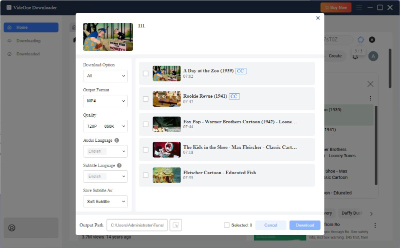Adjust Output Settings