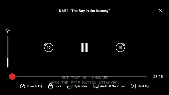 Netflix Subtitle Settings on Phone