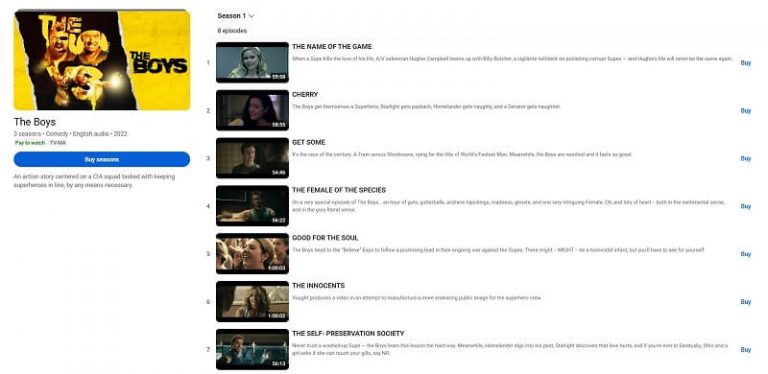 The Boys Series on YouTube