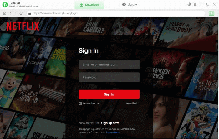 Browse Netflix in TunePat