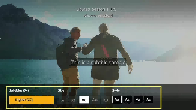 Turn on Prime Subtitles on Smart TV