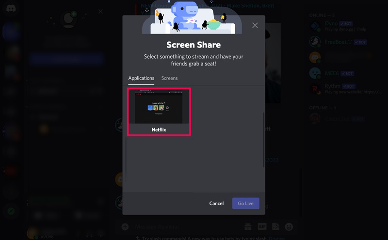 รับชม Netflix พร้อมกันบน Discord