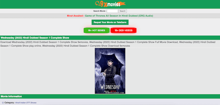 Wednesday Download on 9xmovies